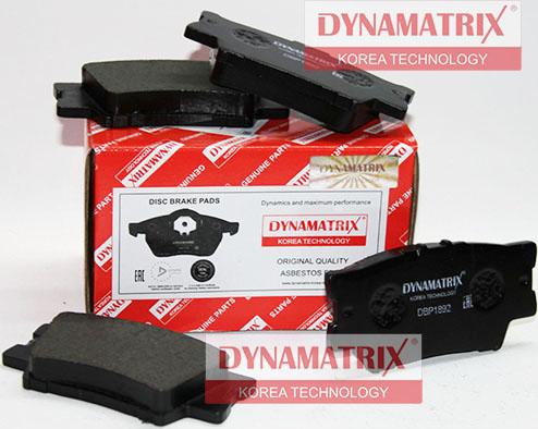 Dynamatrix DBP1892 - Тормозные колодки, дисковые, комплект unicars.by