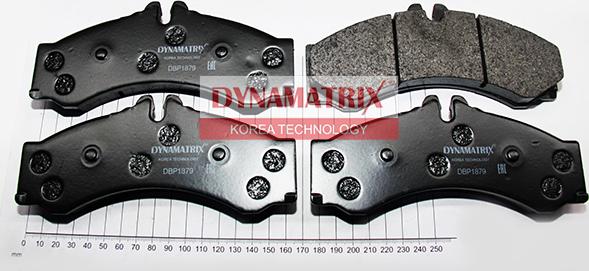 Dynamatrix DBP1879 - Тормозные колодки, дисковые, комплект unicars.by