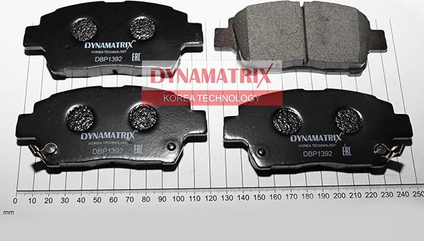 Dynamatrix DBP1392 - Тормозные колодки, дисковые, комплект unicars.by