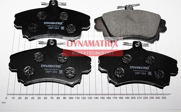 Dynamatrix DBP1384 - Тормозные колодки, дисковые, комплект unicars.by