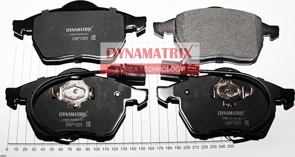 Dynamatrix DBP1323 - Тормозные колодки, дисковые, комплект unicars.by