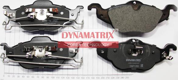 Dynamatrix DBP1293 - Тормозные колодки, дисковые, комплект unicars.by