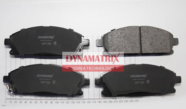 Dynamatrix DBP1263 - Тормозные колодки, дисковые, комплект unicars.by