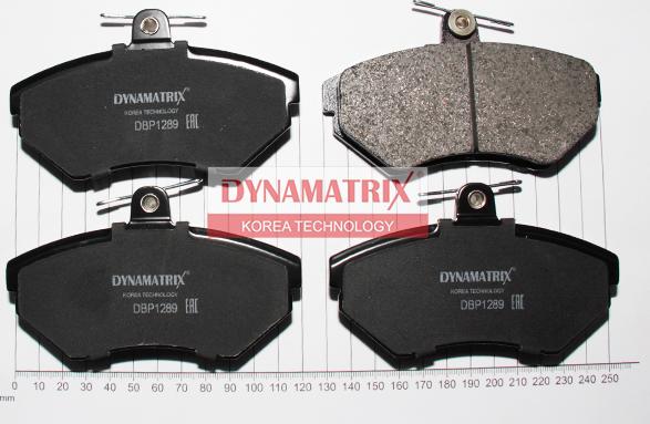 Dynamatrix DBP1289 - Тормозные колодки, дисковые, комплект unicars.by