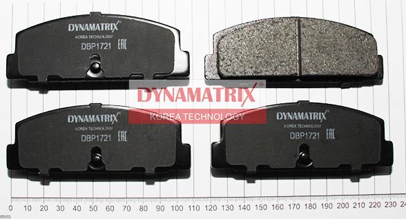 Dynamatrix DBP1721 - Тормозные колодки, дисковые, комплект unicars.by