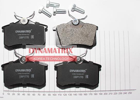 Dynamatrix DBP1770 - Тормозные колодки, дисковые, комплект unicars.by