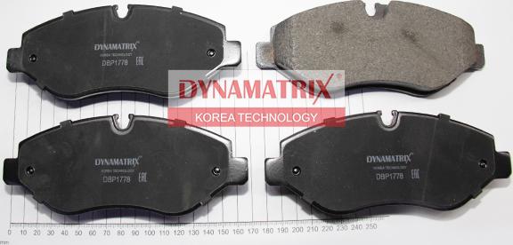 Dynamatrix DBP1778 - Тормозные колодки, дисковые, комплект unicars.by