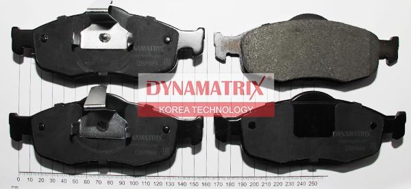 Dynamatrix DBP884 - Тормозные колодки, дисковые, комплект unicars.by