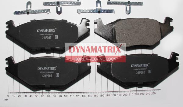 Dynamatrix DBP385 - Тормозные колодки, дисковые, комплект unicars.by