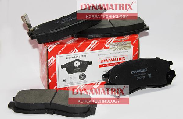 Dynamatrix DBP764 - Тормозные колодки, дисковые, комплект unicars.by