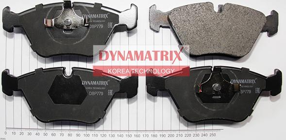 Dynamatrix DBP779 - Тормозные колодки, дисковые, комплект unicars.by