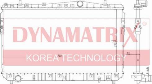 Dynamatrix DR61633 - Радиатор, охлаждение двигателя unicars.by