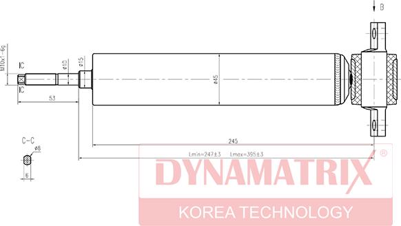 Dynamatrix DSA444050 - Амортизатор unicars.by