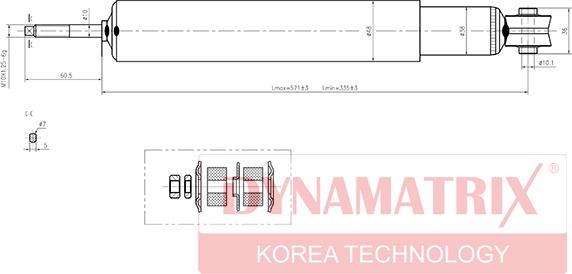 Dynamatrix DSA443134 - Амортизатор unicars.by