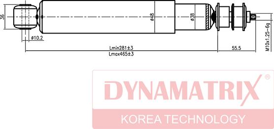 Dynamatrix DSA443135 - Амортизатор unicars.by