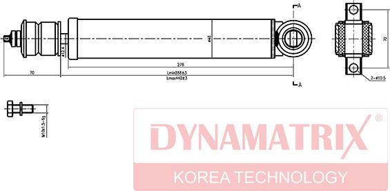 Dynamatrix DSA554004 - Амортизатор unicars.by