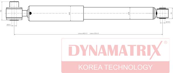 Dynamatrix DSA551804 - Амортизатор unicars.by