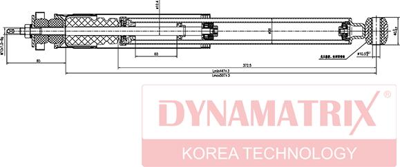 Dynamatrix DSA553198 - Амортизатор unicars.by