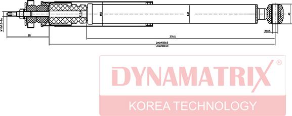 Dynamatrix DSA553197 - Амортизатор unicars.by