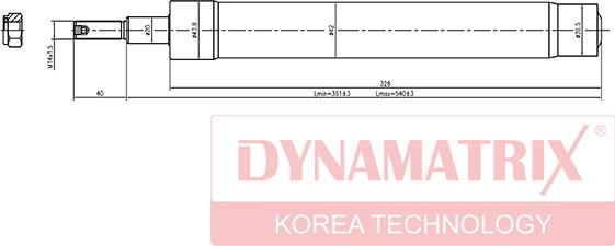 Dynamatrix DSA664014 - Амортизатор unicars.by