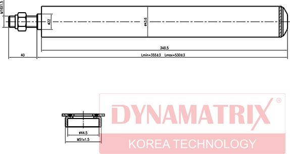 Dynamatrix DSA665063 - Амортизатор unicars.by