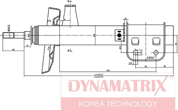 Dynamatrix DSA634021 - Амортизатор unicars.by