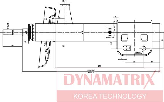 Dynamatrix DSA634022 - Амортизатор unicars.by