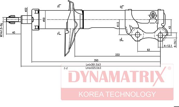 Dynamatrix DSA634811 - Амортизатор unicars.by