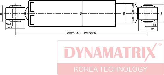 Dynamatrix DSA344456 - Амортизатор unicars.by