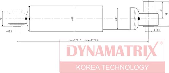 Dynamatrix DSA344306 - Амортизатор unicars.by