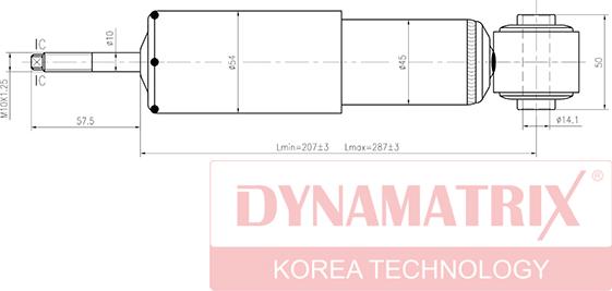 Dynamatrix DSA344261 - Амортизатор unicars.by