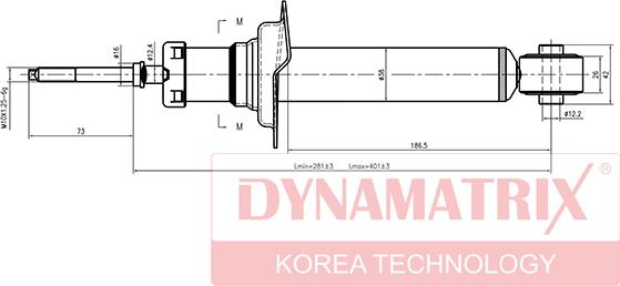 Dynamatrix DSA341186 - Амортизатор unicars.by