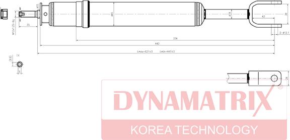 Dynamatrix DSA341845 - Амортизатор unicars.by