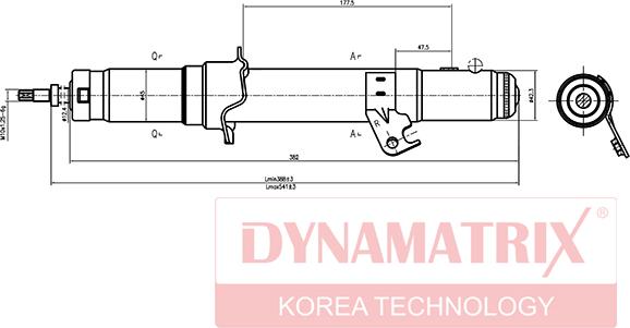 Dynamatrix DSA341351 - Амортизатор unicars.by