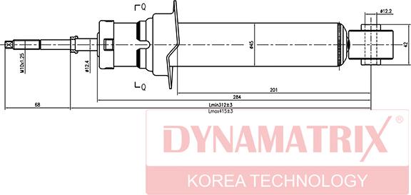 Dynamatrix DSA341325 - Амортизатор unicars.by