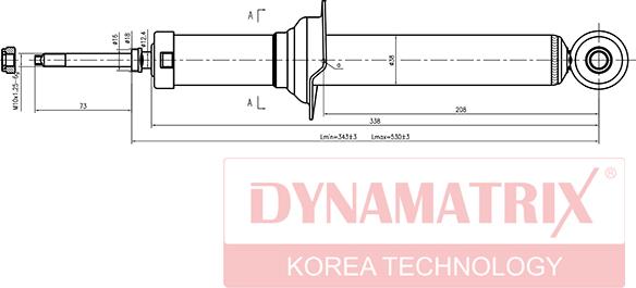 Dynamatrix DSA341204 - Амортизатор unicars.by