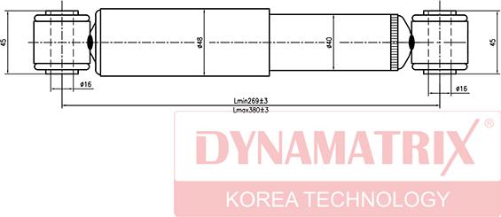 Dynamatrix DSA341237 - Амортизатор unicars.by