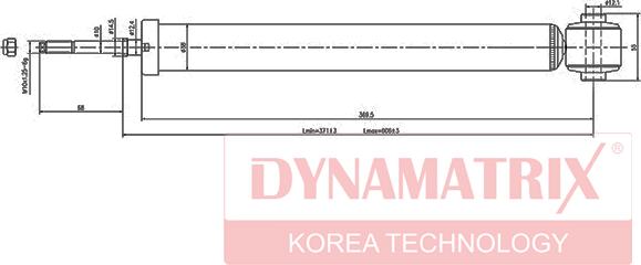 Dynamatrix DSA348002 - Амортизатор unicars.by