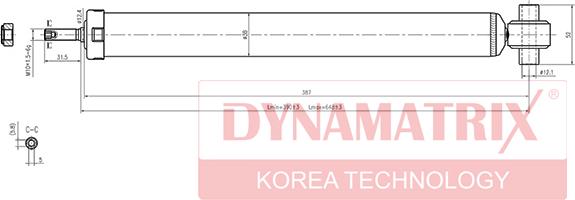 Dynamatrix DSA343459 - Амортизатор unicars.by