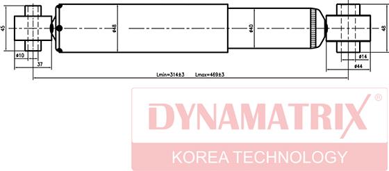 Dynamatrix DSA343396 - Амортизатор unicars.by