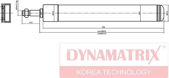 Dynamatrix DSA366002 - Амортизатор unicars.by