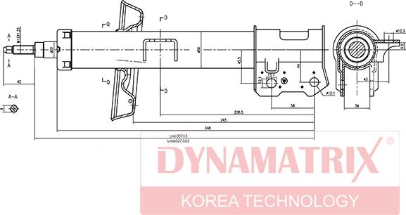 Dynamatrix DSA334949 - Амортизатор unicars.by