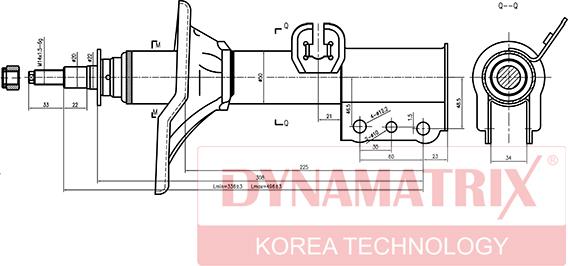 Dynamatrix DSA334034 - Амортизатор unicars.by