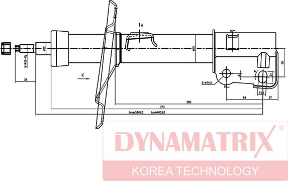 Dynamatrix DSA334188 - Амортизатор unicars.by