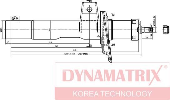 Dynamatrix DSA334834 - Амортизатор unicars.by