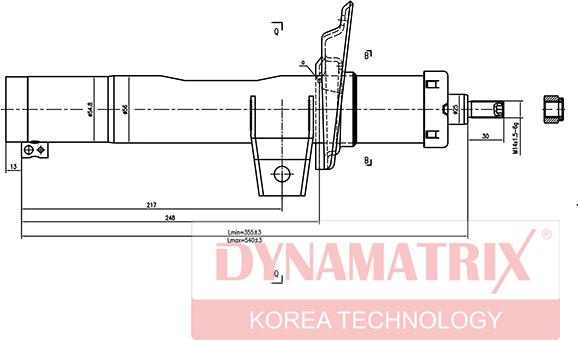 Dynamatrix DSA335808 - Амортизатор unicars.by