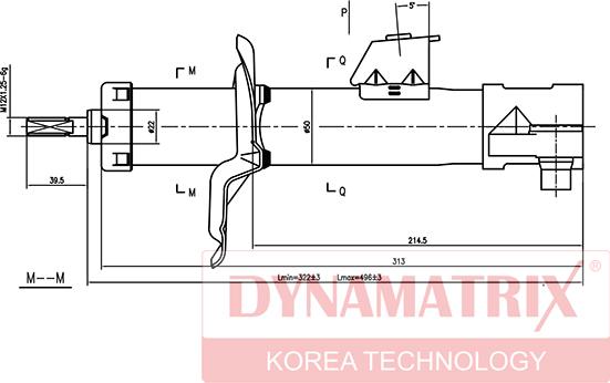 Dynamatrix DSA331015 - Амортизатор unicars.by