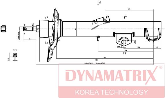 Dynamatrix DSA333909 - Амортизатор unicars.by