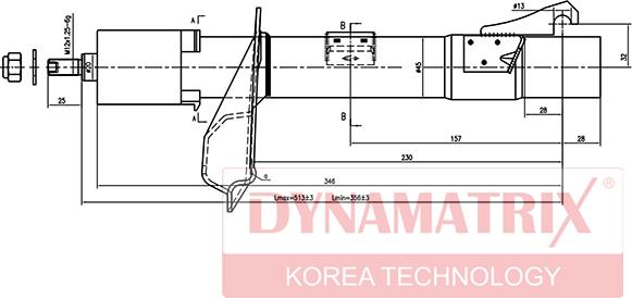 Dynamatrix DSA333709 - Амортизатор unicars.by