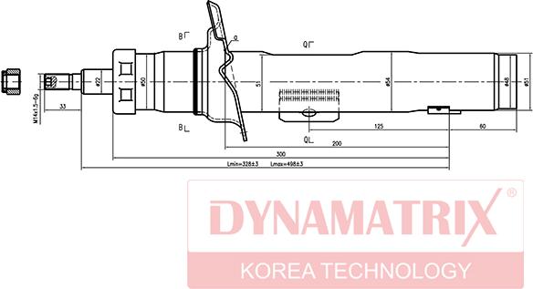 Dynamatrix DSA333728 - Амортизатор unicars.by